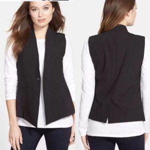 The Fisher Project tailored black tuxedo style vest